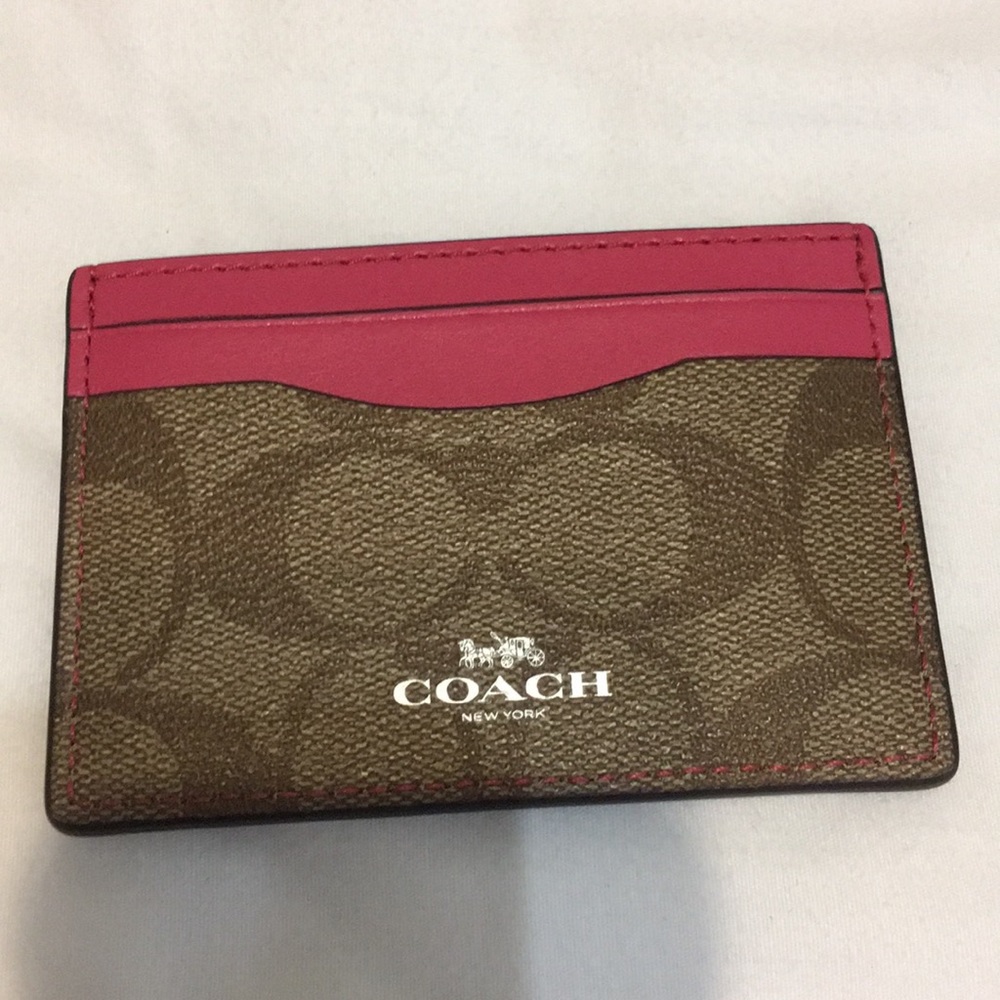 Coach business card holder